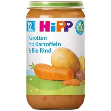 HIPP Dārzeņu, Liellopu Gaļas (12m+) biezenis, 250 