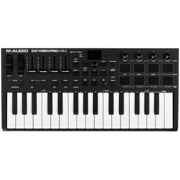 MIDI kontrolieris M-Audio Oxygen Pro Mini, melna k