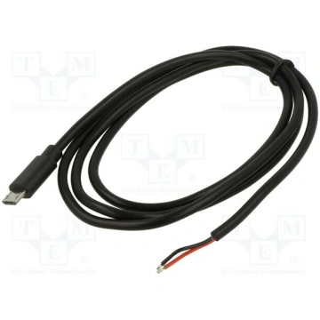 Cable; service; cables,USB B micro plug; 1m; black