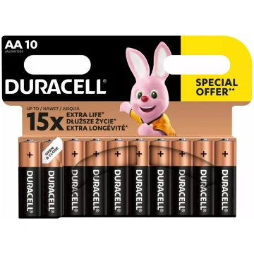 Alkalīnās AA baterijas Duracell MN1500/250-08444 B