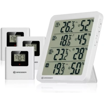BRESSER Quadro NV Termo-Higrometrs balts 14843