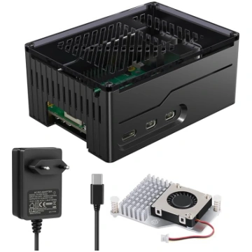 Miuzei Metal Case for Raspberry Pi 5 Atbalsta NVMe