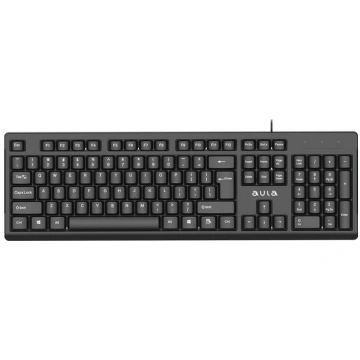 Aula AK205 Ergonomic Silent Click PC Keyboard 104 