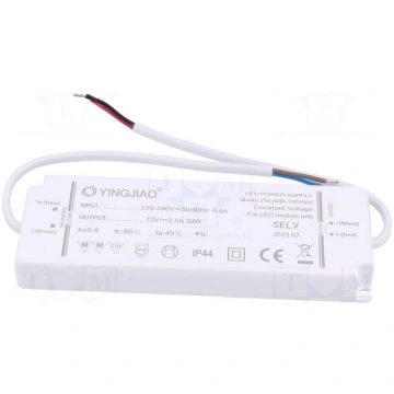 Power supply: switching | LED | 30W | 12VDC | 2.5A