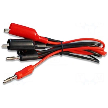 Test leads | Inom: 5A | Len: 1.1m | banana plug 4m