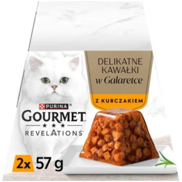 PURINA Gourmet Revelations Chunks in jelly with ch