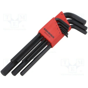 Wrench: hex key-set; ProTanium®,steel; long; Goril