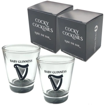 Cocky Cocktails Baby Guinness šota glāze (2 gab., 