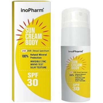 INOPHARM SUN CREAM SPF 30 Ķermeņa krēms, 100 g
