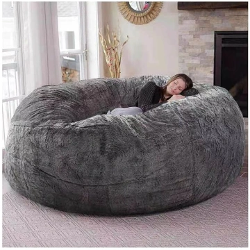 Giant Bean Bag Chair No Filler Faux Fur Lazy Sofa 