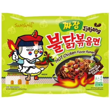 Buldak Ramen - Jjajang garšas ātri pagatavojamas n