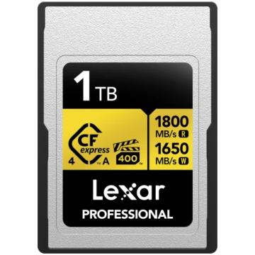 Lexar 1TB CFexpress 4.0 Pro Gold, VPG400, R1800/W1