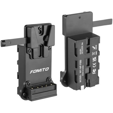 FOMITO NP-F970 F750 F550 fiktīvā baterija ar V-mou