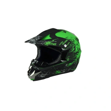 XTR MT125 Melns / Zaļš Bērnu ķivere L izmērs - 55c