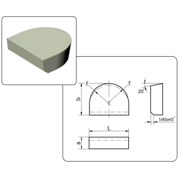 Cietsakausējuma plāksnīte 16210 BK8 16210BK8