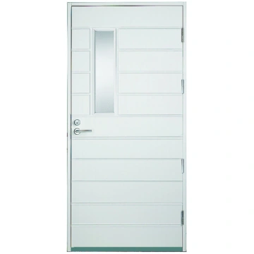 Privātmāju ārdurvis KASKI Kiruna (Classic), baltas