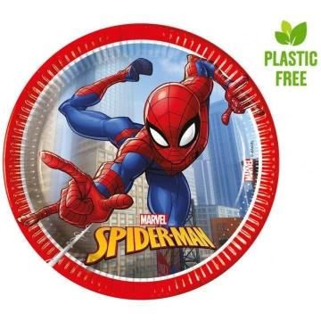 Šķīvji "Spiderman Crime Fighter" 20 cm, 8 gab