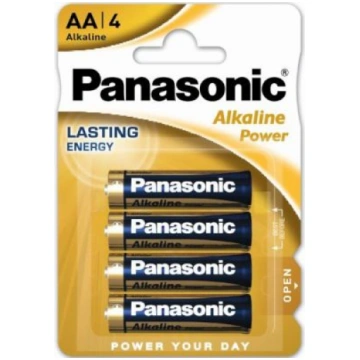 Baterijas Panasonic Alcaline LR06 (AA,1.5V) 4gab.