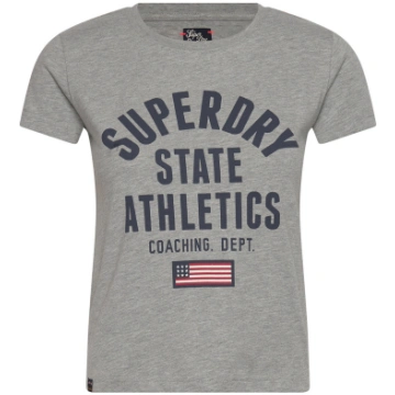 Superdry - Ath Graphic Fitted Tee - izmērs 40