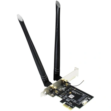 GLOTRENDS WA01 M.2 E Key to PCIe X1 WiFi Bluetooth