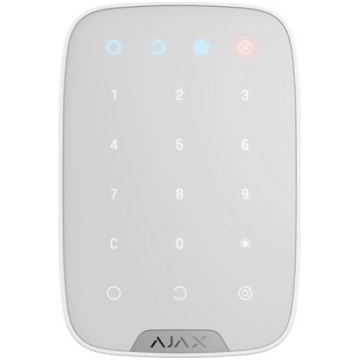 AJAX KeyPad Plus bezvadu vadības tastatūra (balta)