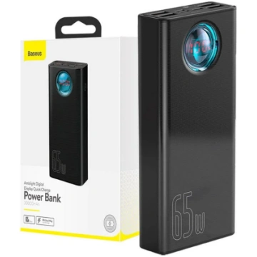 Baseus Amblight 30000mAh 4xUSB USB-C 65W czarny