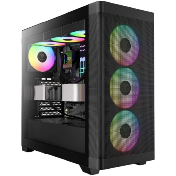 GAMDIAS Athena M3 ATX Mid Tower PC kaste, priekšēj