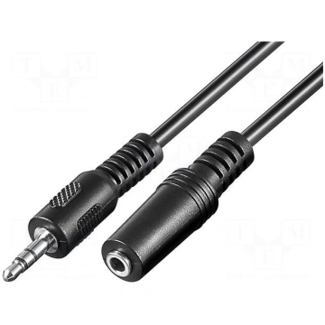Cable | Jack 3.5mm socket,Jack 3.5mm plug | 2m Goo