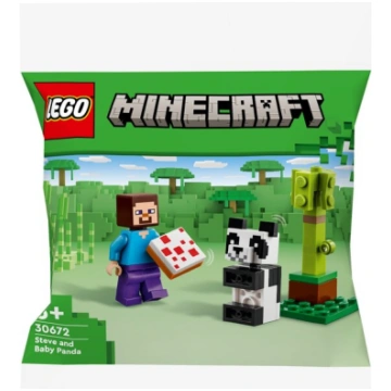 LEGO® Minecraft® Stīvs un mazā panda