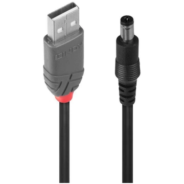 Lindy USB 2.0 Type A to 5.5mm DC Cable, 1.5m 70268