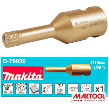 Dimanta kroņurbis leņķa slīpmāšīnām 10mm (M14) Mak