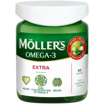 Möller’s Omega-3 Extra, 60 kapsulas