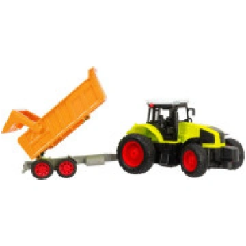 Qulki LIELS RC TRAKTORS AR PIEKABES 39cm USB uzlād