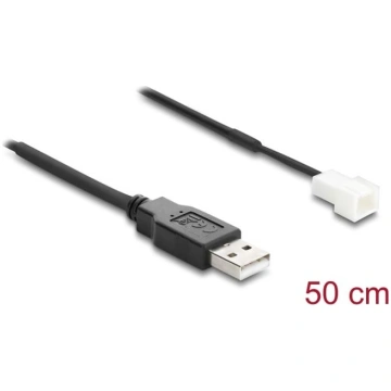 Delock Fan Cable USB 2.0 Type-A male to 3 pin (2 p