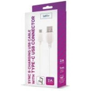 Setty Universal USB Type-C Cable 1m 2A White Galda