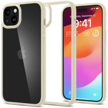 Spigen Ultra Hybrid case for iPhone 15 Plus - beig