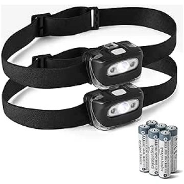 Amazon Basics LED Headlamp with 7 Light Modes, Adj