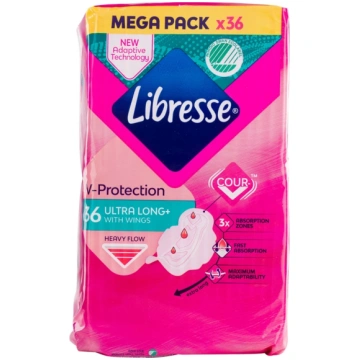 Libresse Ultra Long Wings lielā paka, 36 paketes