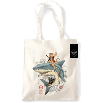 Vincent Trinidad (Catana Shark) Natural Tote Bag B
