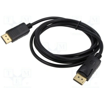 Cable; DisplayPort plug,both sides; Full HD 1080p;
