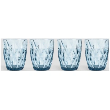 Homla glāžu komplekts Lunna, zils, 280 ml, 4 gab