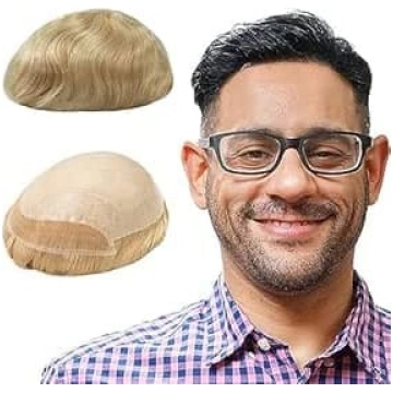 Lordhair Knotless Toupee Vīriešiem, Ādas plakana i