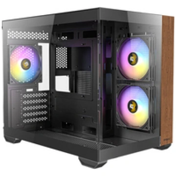 Antec CX600M Wood PC Gehause Mini-Tower Micro-ATX 