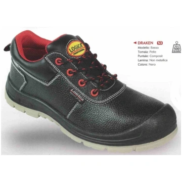SCARPA BASSA PELLE NERA S3 METAL FREE CE - 41 Bric