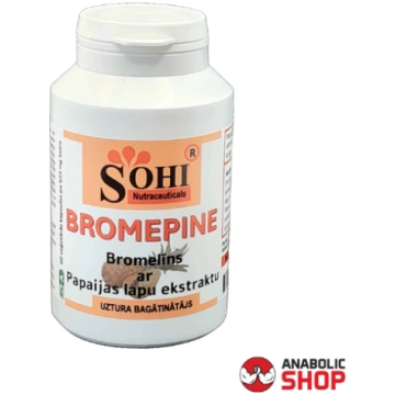 SOHI BROMEPINE,Bromelīns 60 kapsulas