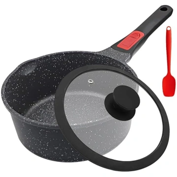 AIKENBBKK Panna 20 cm ar vāku, 2,5 L nepielipīga p