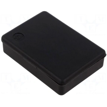 Container: box | with foam lining | ESD | black DE