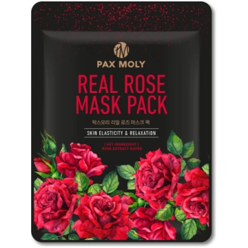PAX MOLY Auduma sejas maska Īsts rožūdens, 25 ml