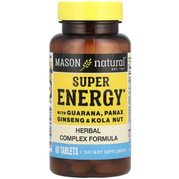 Mason Natural, Super Energy with Guarana, Panax Gi