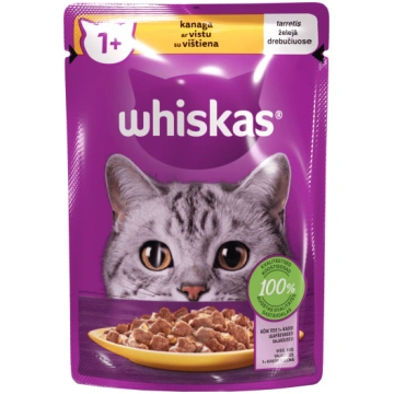 Mitrā kaķu barība Whiskas Chicken, vistas gaļa, 0.